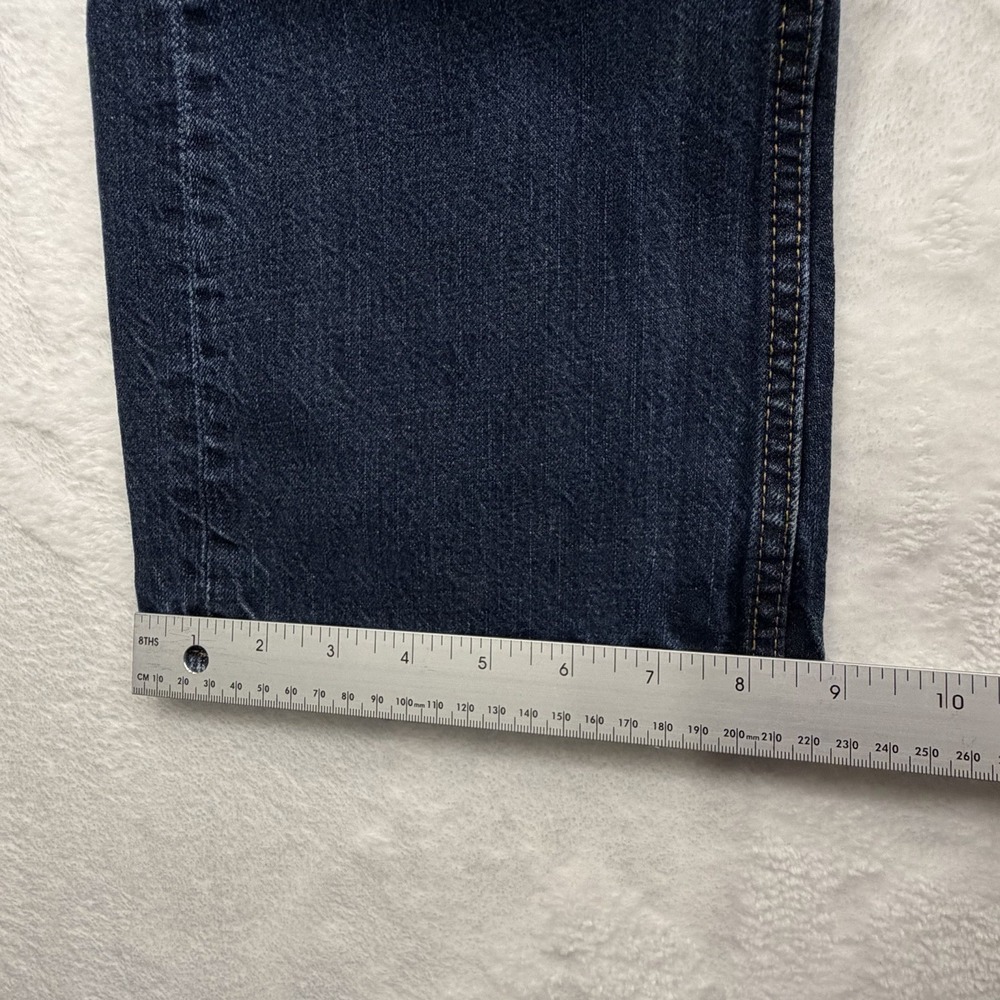 Levi's 527 Slim Bootcut Jeans Mens W34 L32 Light Blue Denim Casual Western - Picture 7 of 12